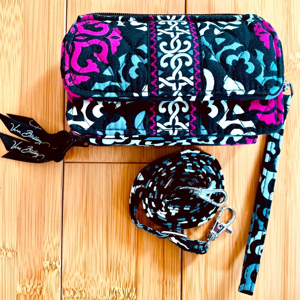 Vera Bradley All In One Crossbody in Canterberry Magenta (Retired)